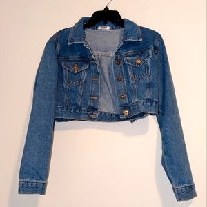 Zeagoo Denim Jean Crop Jacket
